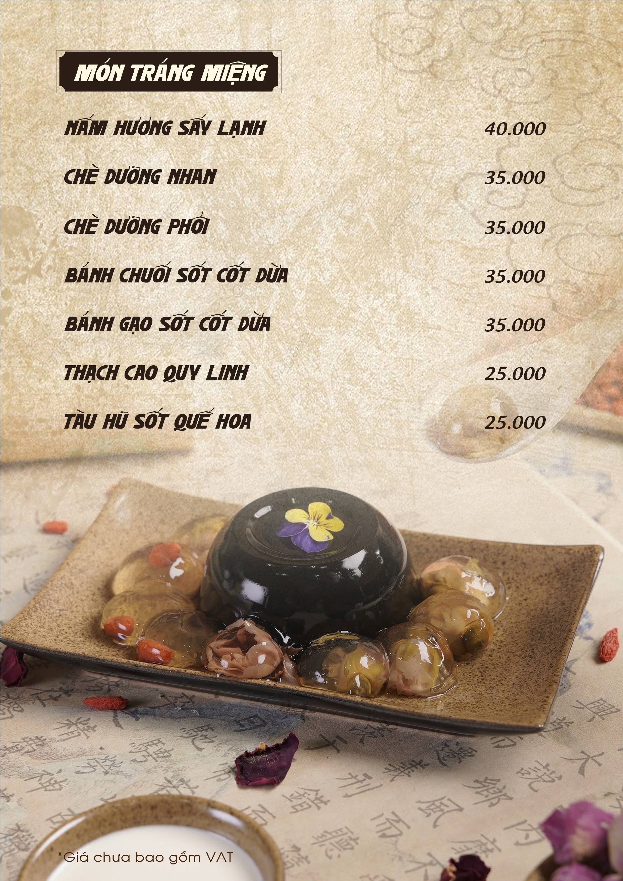 MÓN TRÁNG MIỆNG